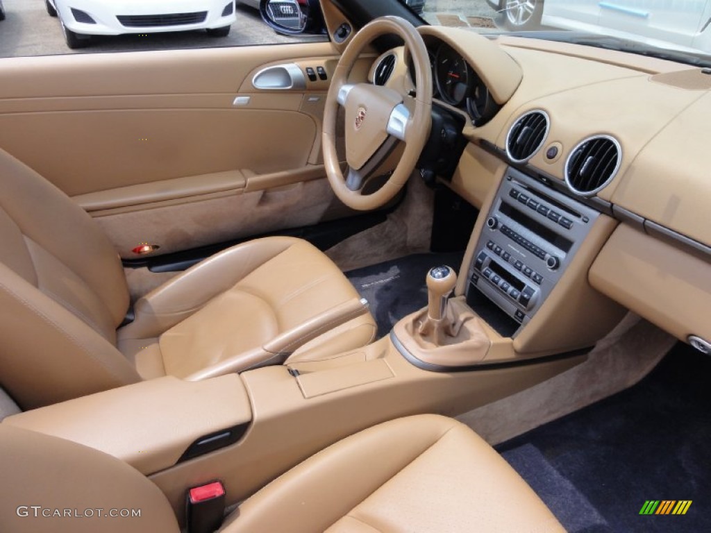 2005 Porsche Boxster Standard Boxster Model Sand Beige Dashboard Photo #66318093