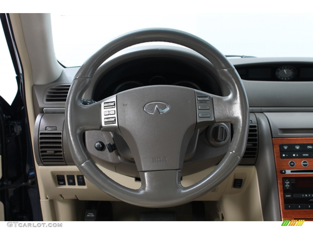 2005 Infiniti G 35 x Sedan Wheat Steering Wheel Photo #66318186