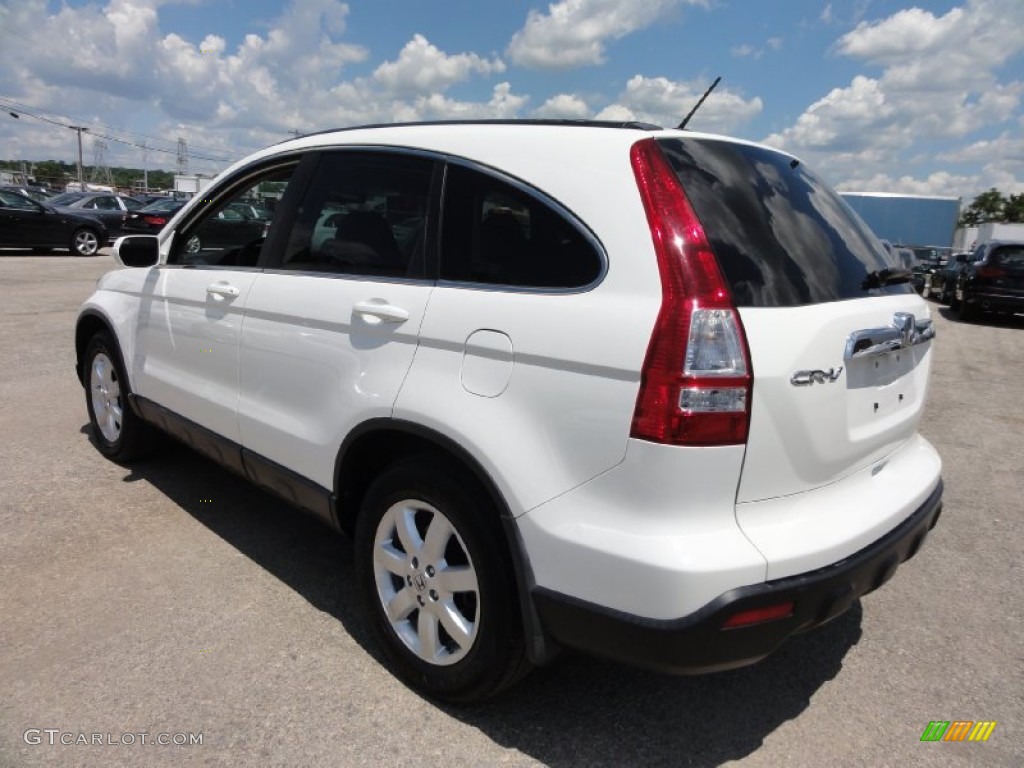 2008 CR-V EX-L 4WD - Taffeta White / Black photo #11