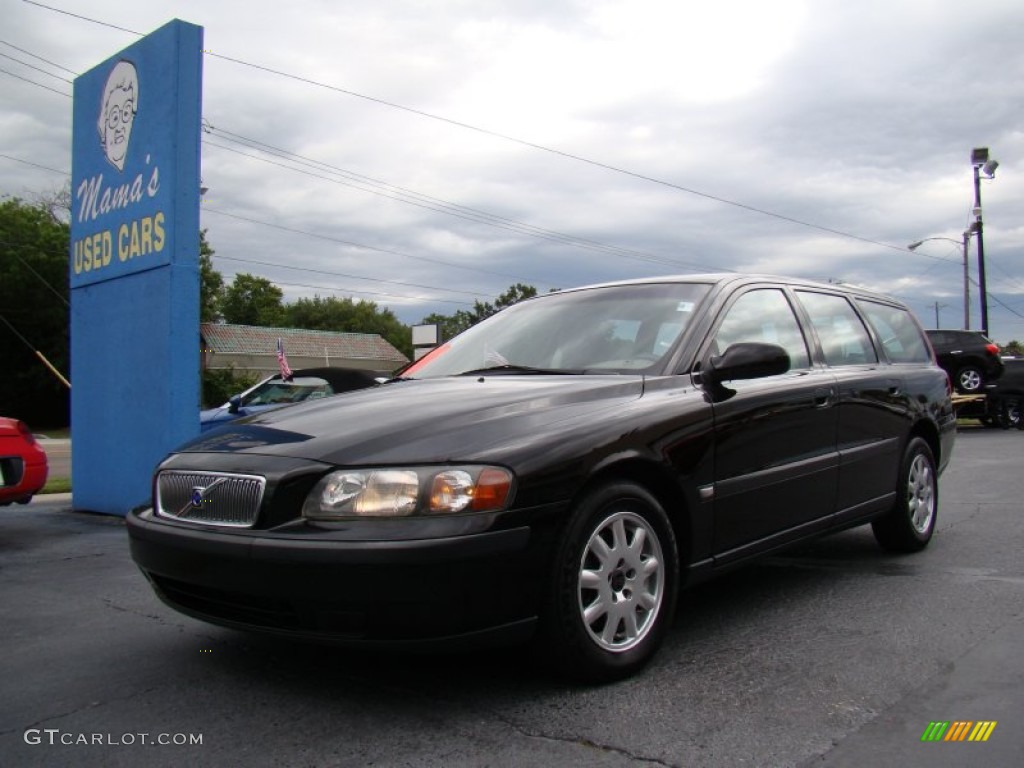 2002 V70 2.4 Wagon - Black / Taupe/Light Taupe photo #4