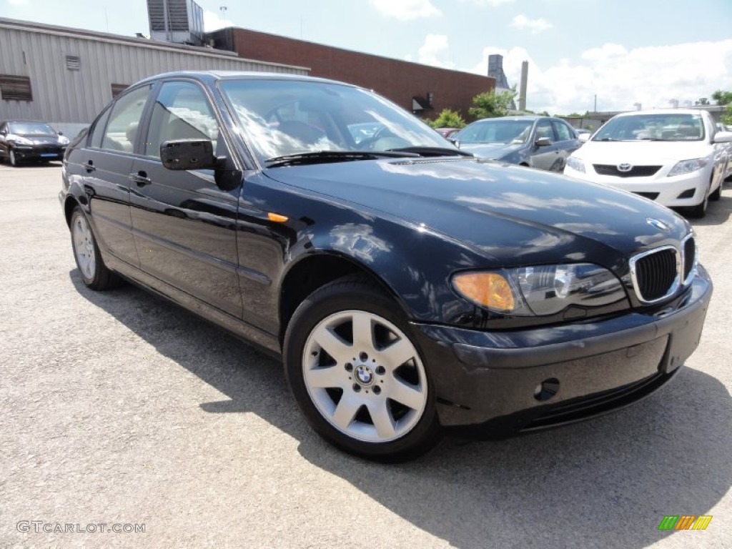 2005 3 Series 325xi Sedan - Jet Black / Sand photo #1