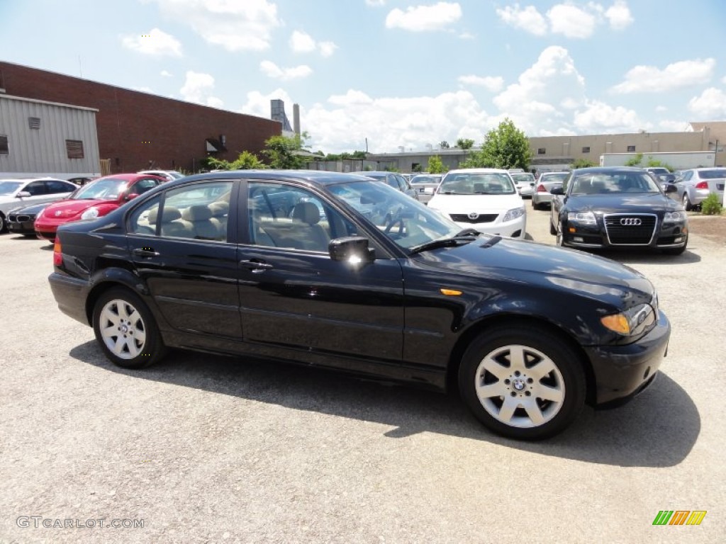 2005 3 Series 325xi Sedan - Jet Black / Sand photo #7
