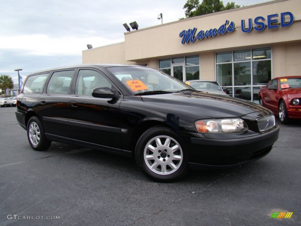 2002 V70 2.4 Wagon - Black / Taupe/Light Taupe photo #30