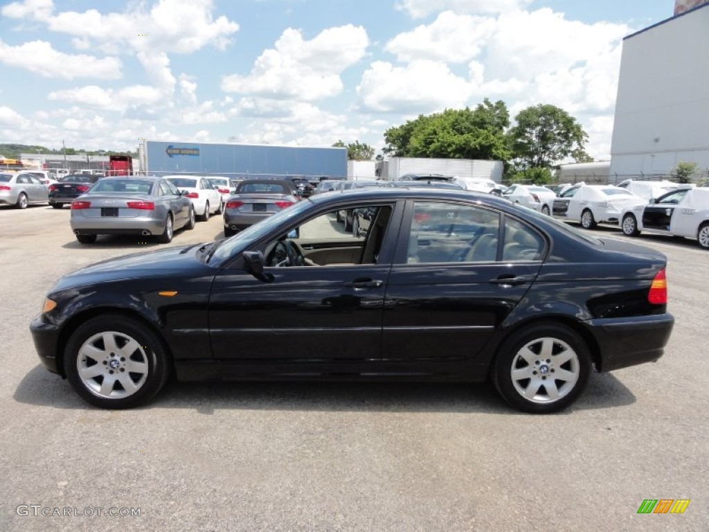 2005 3 Series 325xi Sedan - Jet Black / Sand photo #12