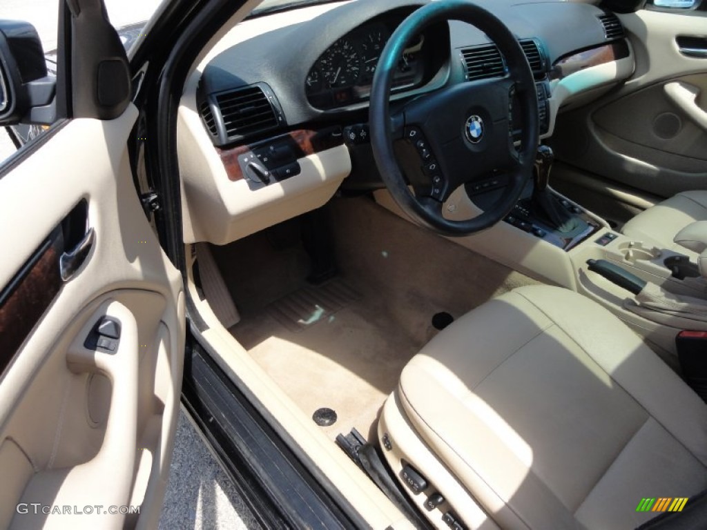 2005 3 Series 325xi Sedan - Jet Black / Sand photo #14