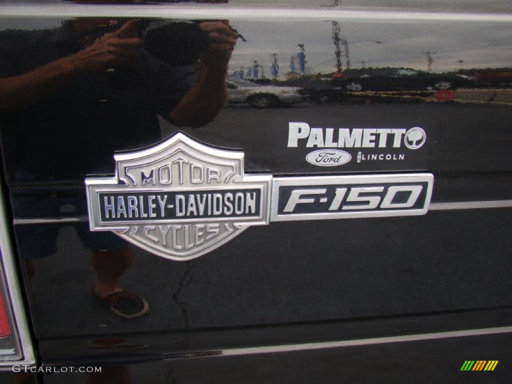 2010 F150 Harley-Davidson SuperCrew 4x4 - Tuxedo Black / Harley Davidson Lava Red/Black photo #39