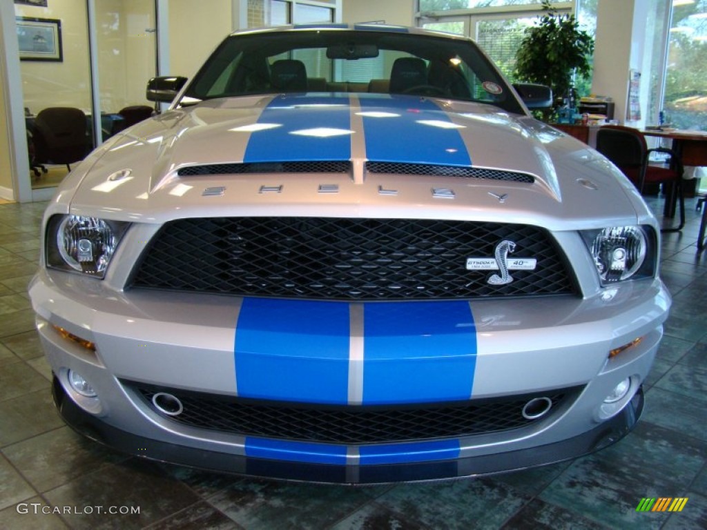 2008 Mustang Shelby GT500 Coupe - Brilliant Silver Metallic / Black photo #2