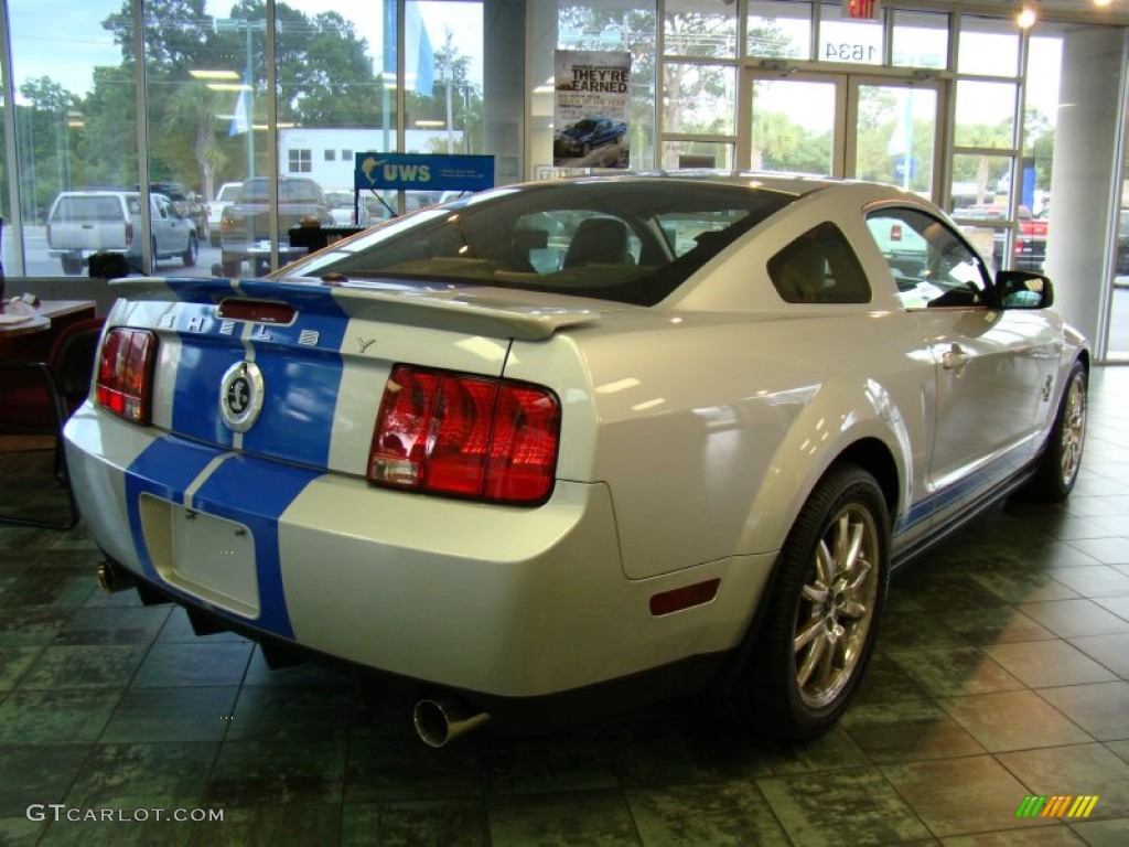 2008 Mustang Shelby GT500 Coupe - Brilliant Silver Metallic / Black photo #5