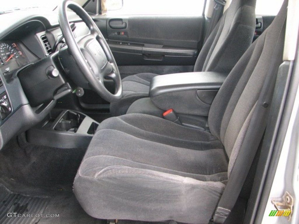 2004 Dakota Sport Quad Cab 4x4 - Bright Silver Metallic / Dark Slate Gray photo #9