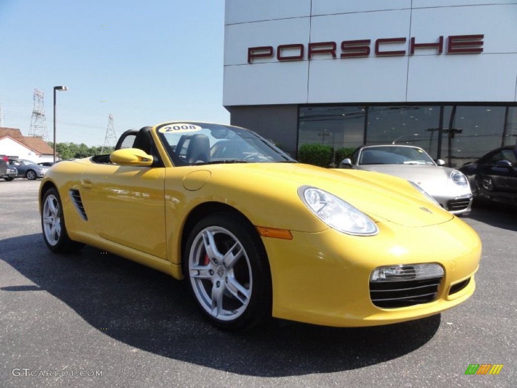 Speed Yellow 2008 Porsche Boxster S Exterior Photo #66321045