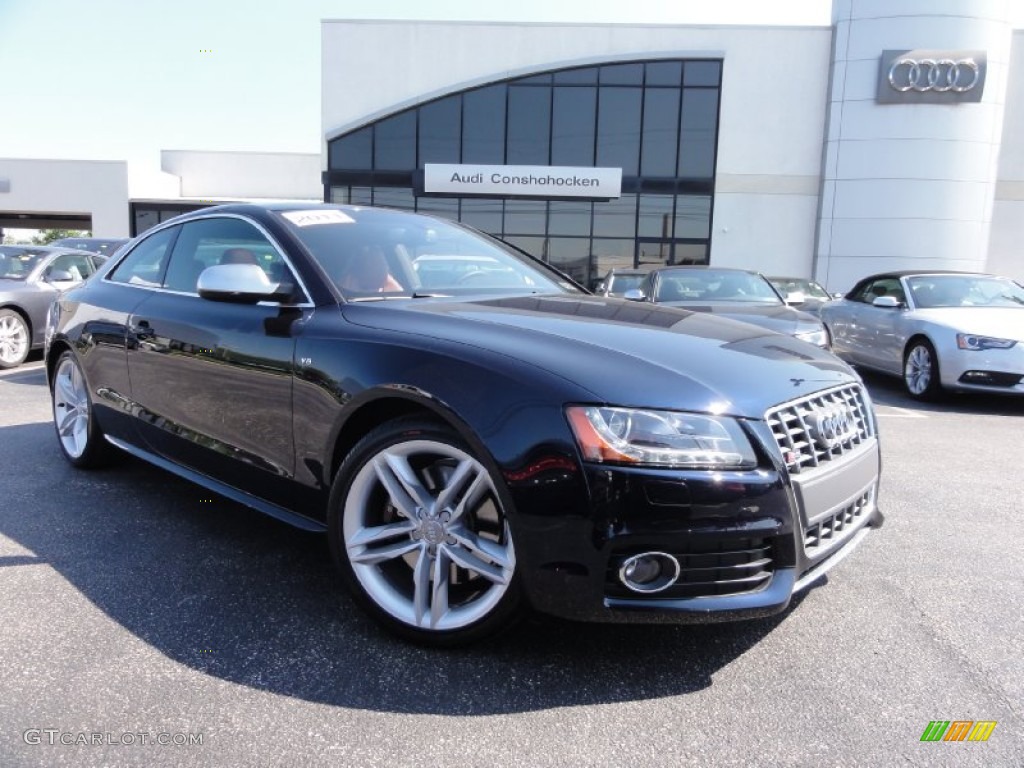 2011 S5 4.2 FSI quattro Coupe - Deep Sea Blue Pearl Effect / Tuscan Brown Milano Leather photo #1