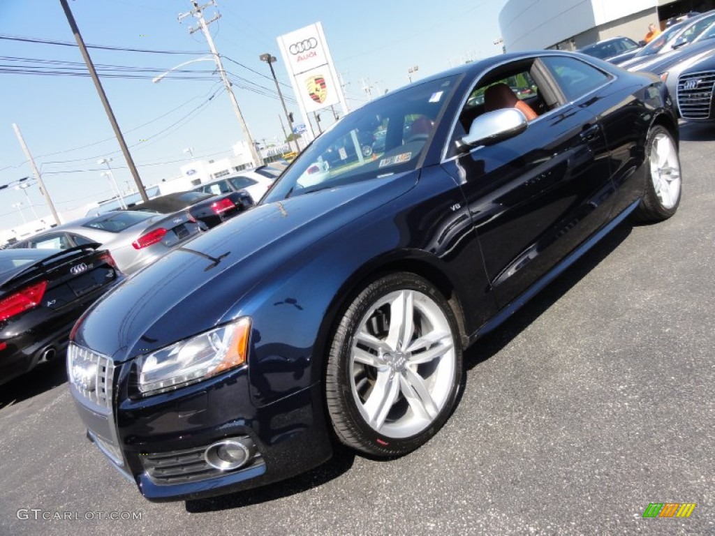 2011 S5 4.2 FSI quattro Coupe - Deep Sea Blue Pearl Effect / Tuscan Brown Milano Leather photo #3