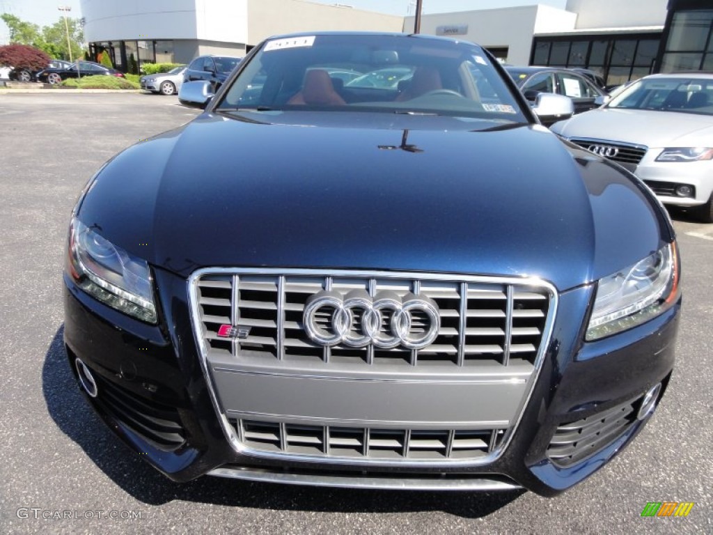 2011 S5 4.2 FSI quattro Coupe - Deep Sea Blue Pearl Effect / Tuscan Brown Milano Leather photo #4