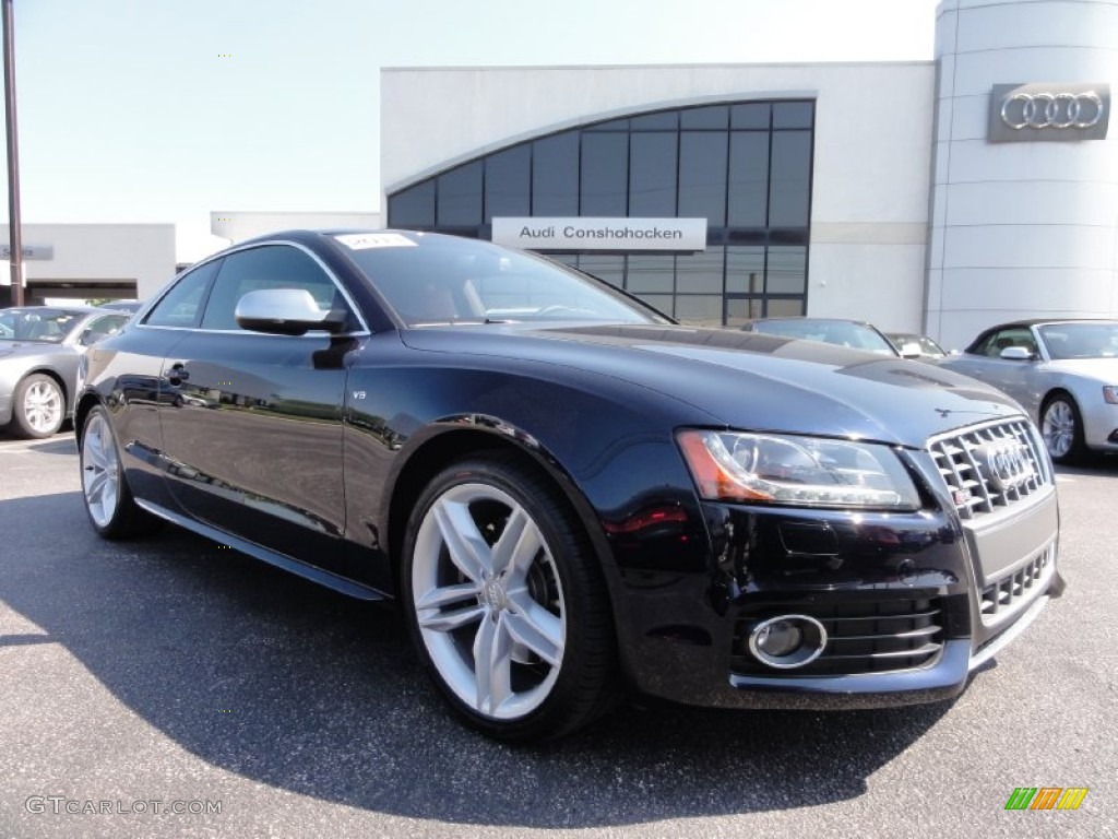 2011 S5 4.2 FSI quattro Coupe - Deep Sea Blue Pearl Effect / Tuscan Brown Milano Leather photo #6