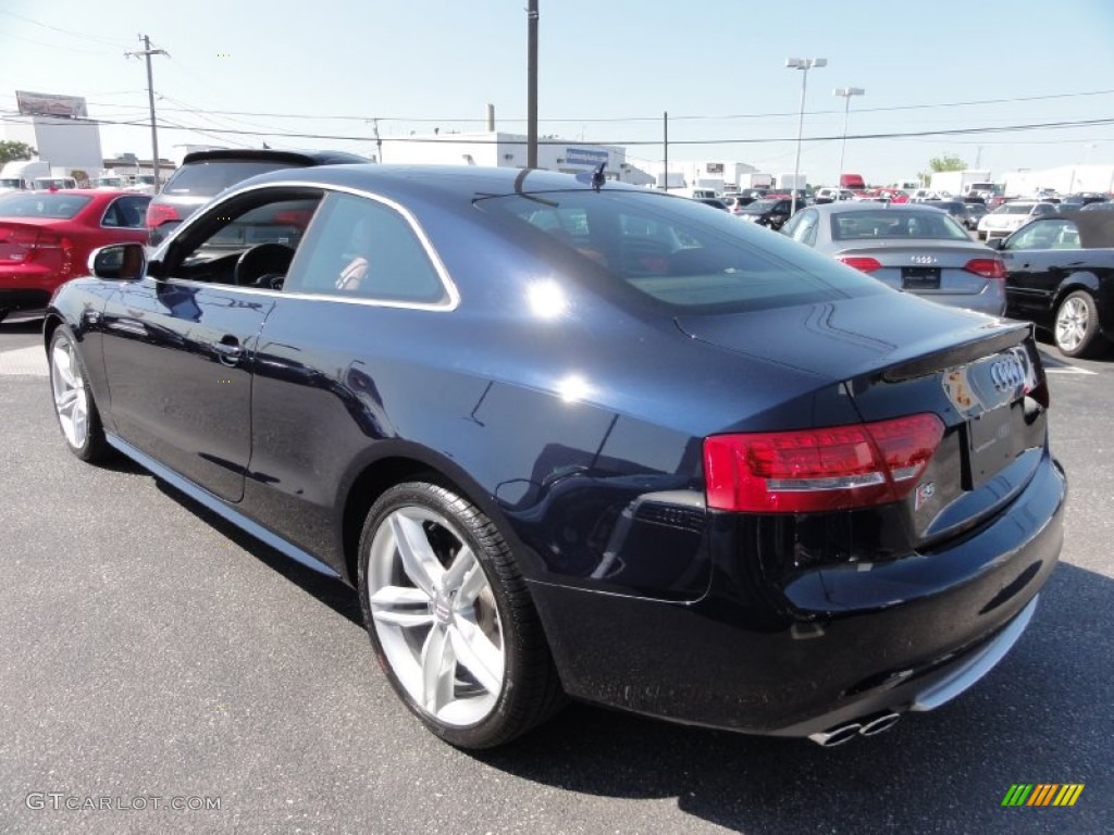 2011 S5 4.2 FSI quattro Coupe - Deep Sea Blue Pearl Effect / Tuscan Brown Milano Leather photo #10