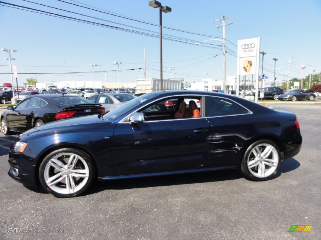 2011 S5 4.2 FSI quattro Coupe - Deep Sea Blue Pearl Effect / Tuscan Brown Milano Leather photo #11