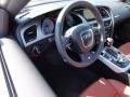 Tuscan Brown Milano Leather 2011 Audi S5 4.2 FSI quattro Coupe Steering Wheel