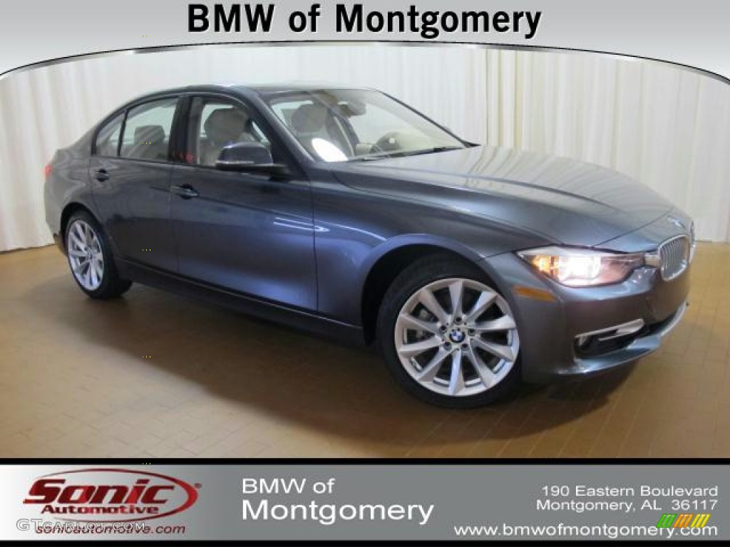2012 3 Series 328i Sedan - Mineral Grey Metallic / Oyster/Dark Oyster photo #1