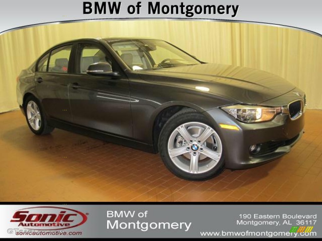 2012 3 Series 328i Sedan - Mineral Grey Metallic / Venetian Beige photo #1