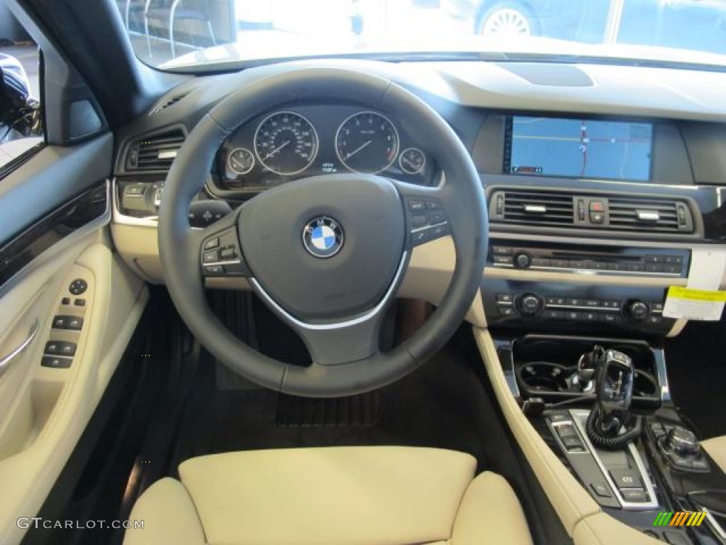 2012 5 Series 550i Sedan - Titanium Silver Metallic / Oyster/Black photo #7