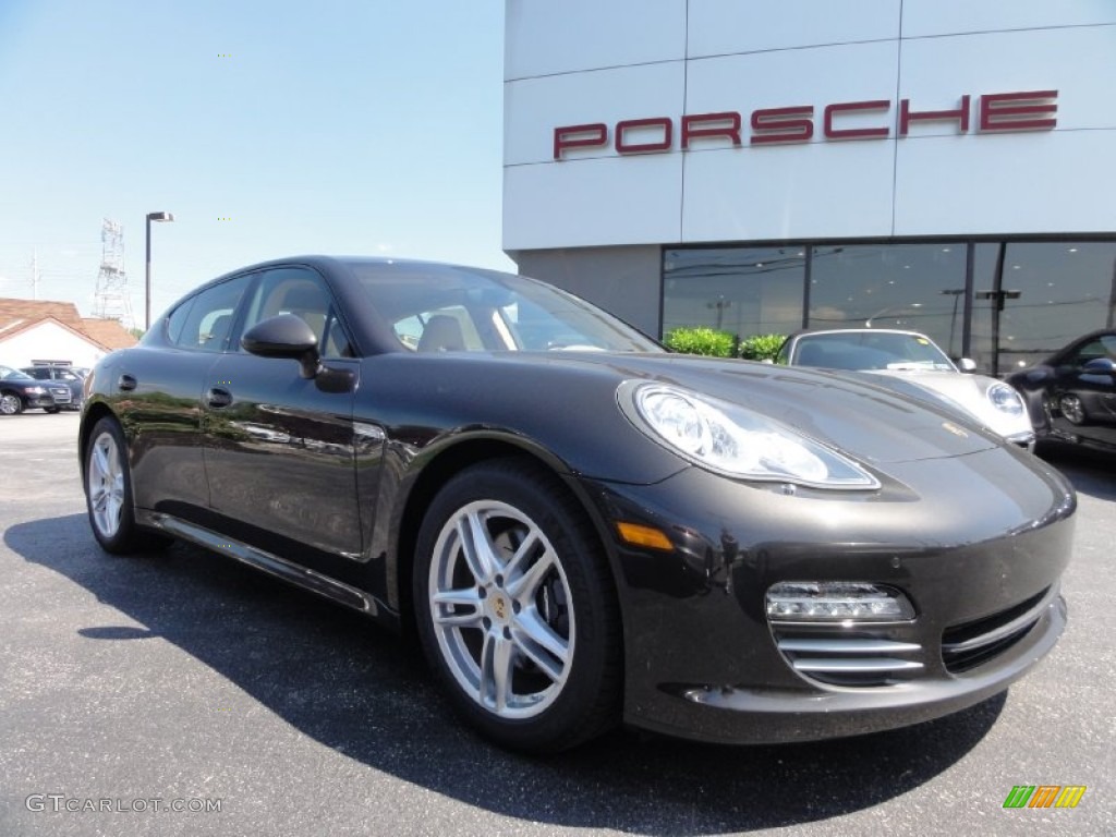 Carbon Grey Metallic 2012 Porsche Panamera 4 Exterior Photo #66323220