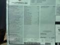  2012 Panamera 4 Window Sticker