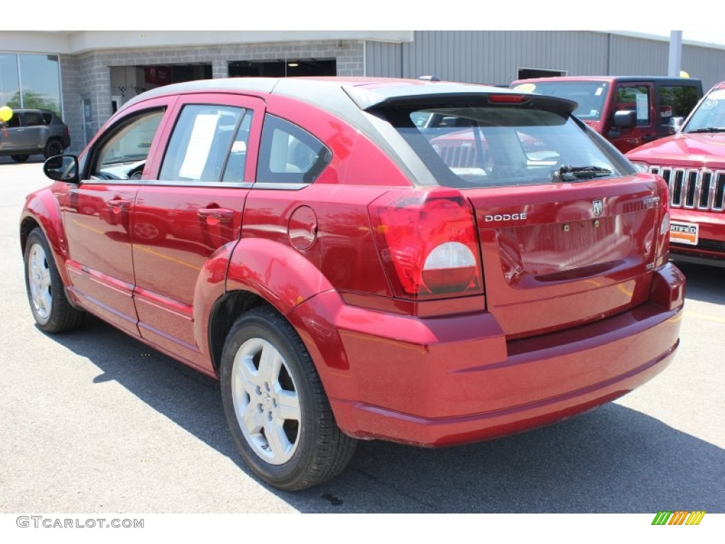 Inferno Red Crystal Pearl 2009 Dodge Caliber SXT Exterior Photo #66325863