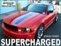 2008 Torch Red Ford Mustang Saleen S281 AF American Flag Patriot Supercharged Coupe  photo #3