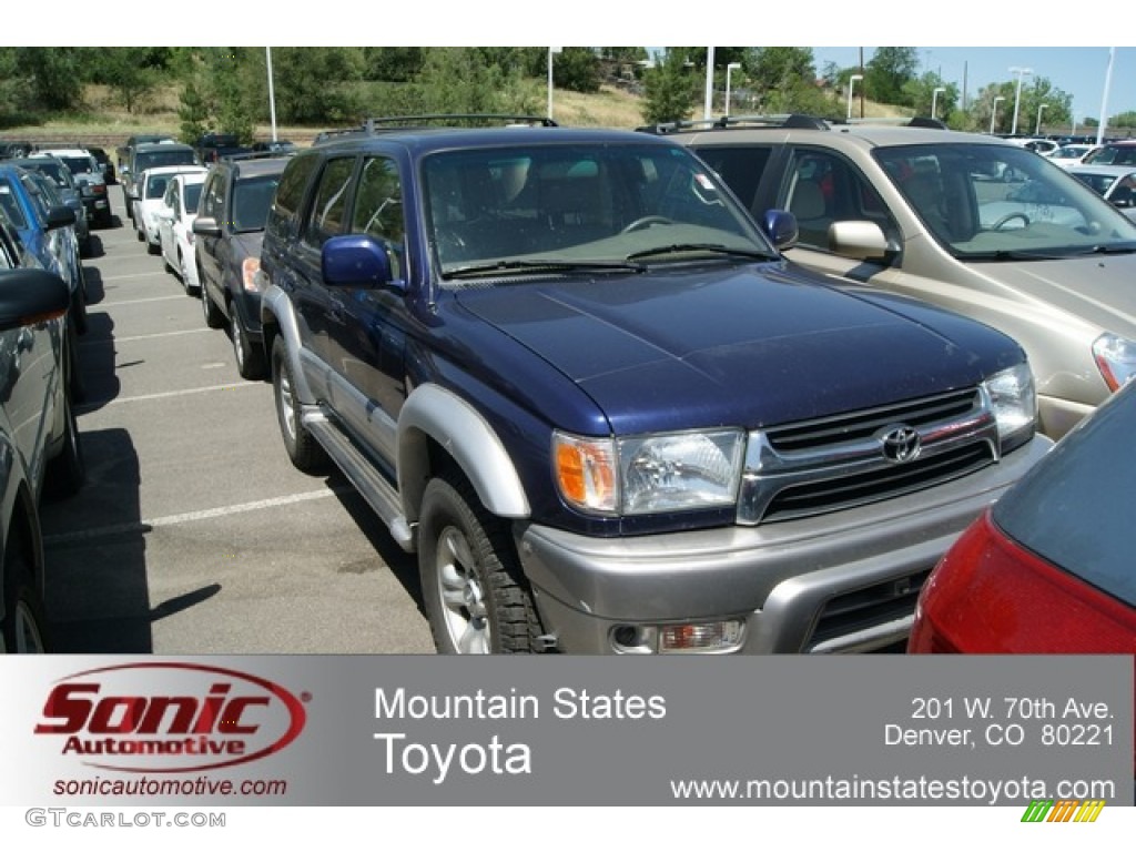 2002 4Runner Limited 4x4 - Stellar Blue Pearl / Oak photo #1