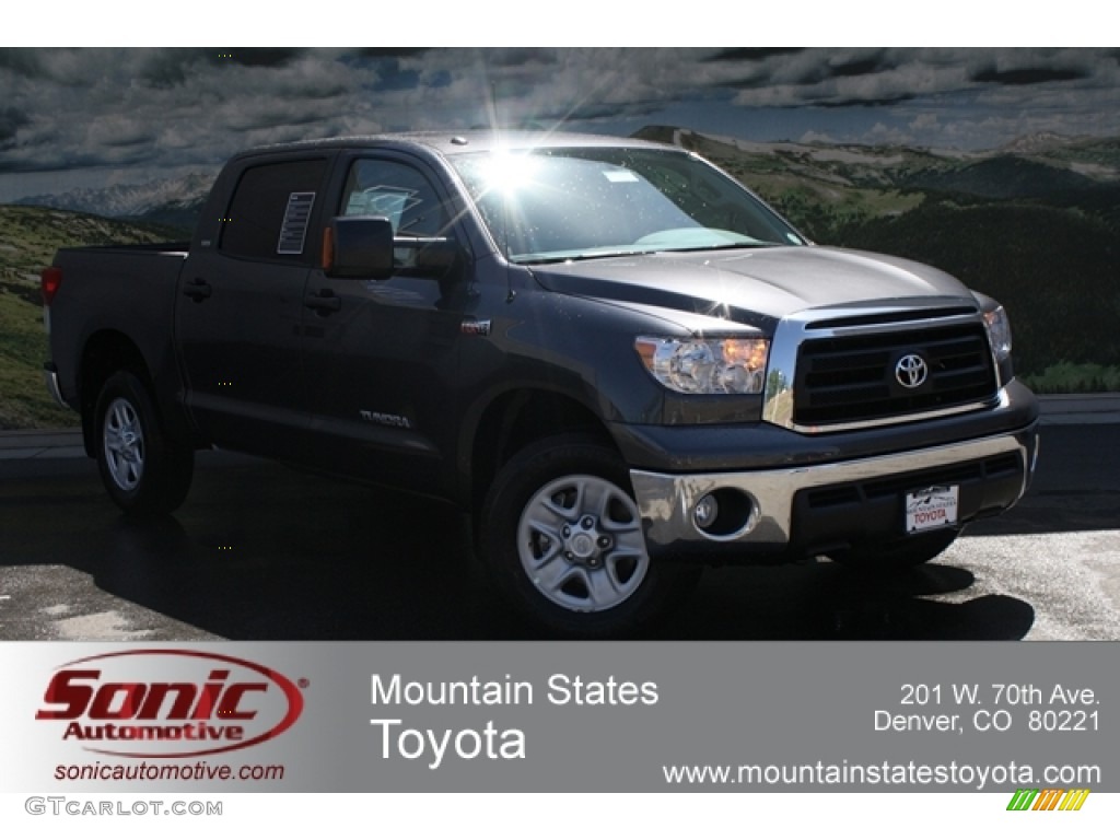 2012 Tundra CrewMax 4x4 - Magnetic Gray Metallic / Black photo #1