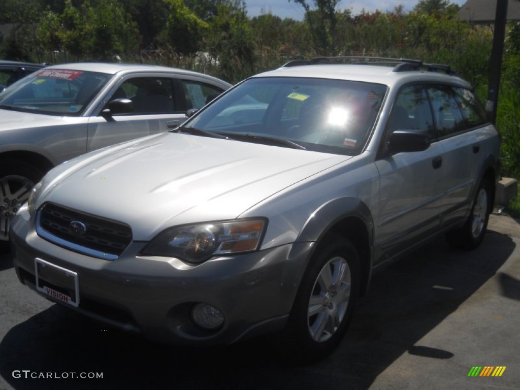 2005 Outback 2.5i Wagon - Brilliant Silver Metallic / Off Black photo #1