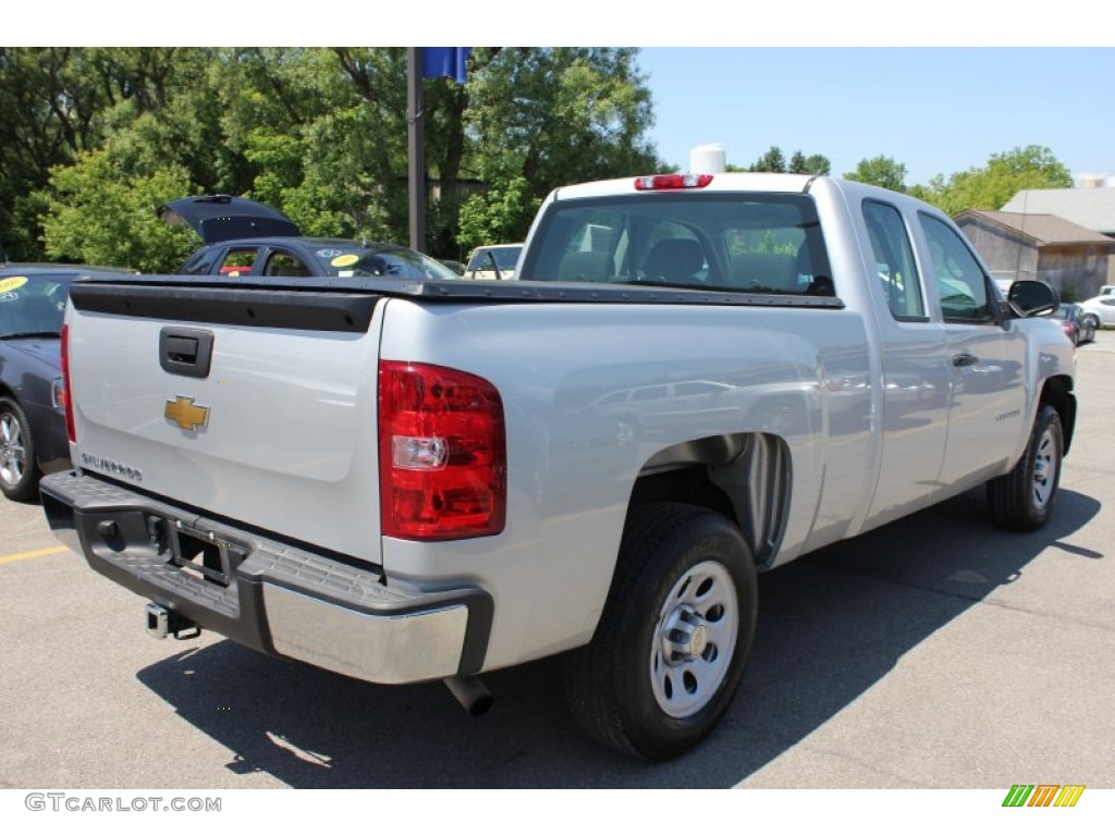 2010 Silverado 1500 Extended Cab - Sheer Silver Metallic / Dark Titanium photo #2