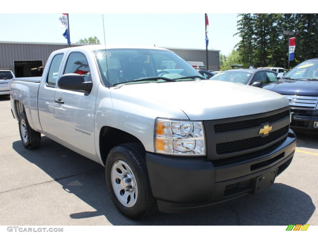 2010 Silverado 1500 Extended Cab - Sheer Silver Metallic / Dark Titanium photo #15