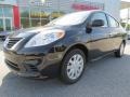 2012 Super Black Nissan Versa 1.6 SV Sedan  photo #1