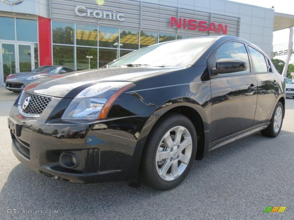2012 Sentra 2.0 SR - Super Black / Charcoal photo #1