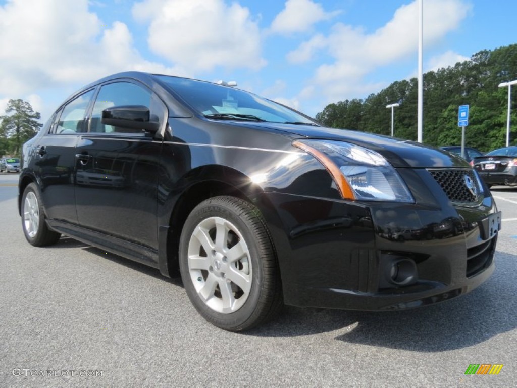 2012 Sentra 2.0 SR - Super Black / Charcoal photo #7