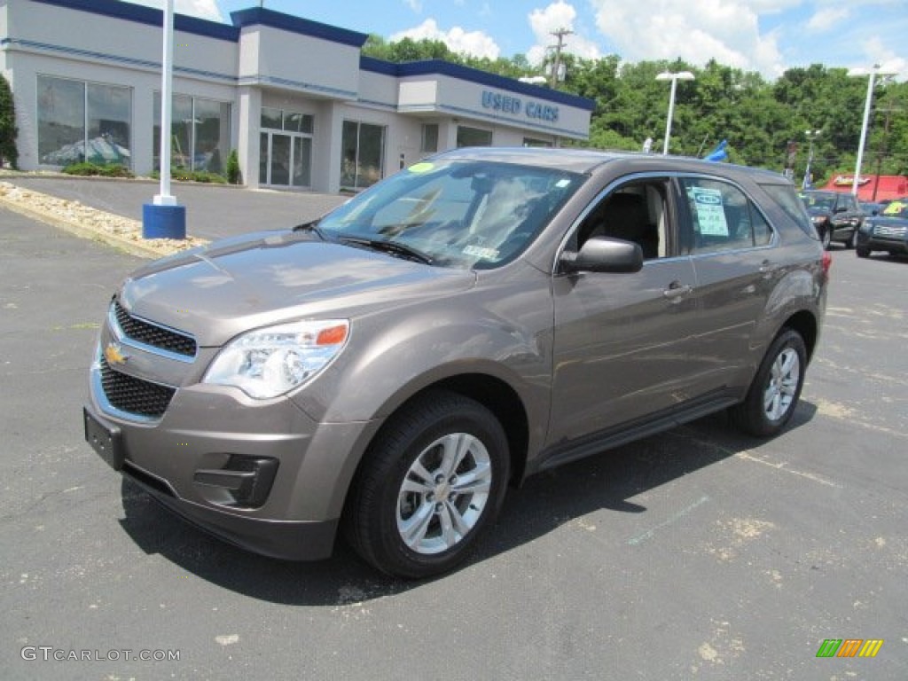 2010 Equinox LS - Mocha Steel Metallic / Jet Black/Light Titanium photo #5