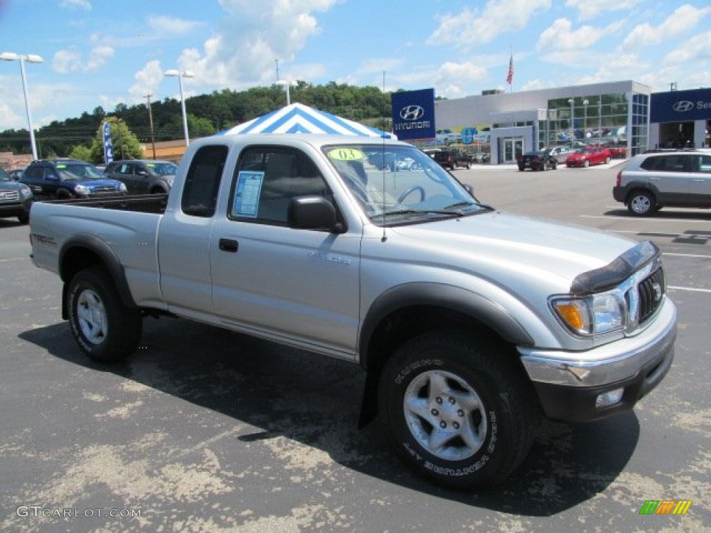 2003 Tacoma V6 TRD Xtracab 4x4 - Lunar Mist Silver Metallic / Charcoal photo #1