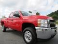 Victory Red 2012 Chevrolet Silverado 2500HD LT Extended Cab 4x4 Exterior