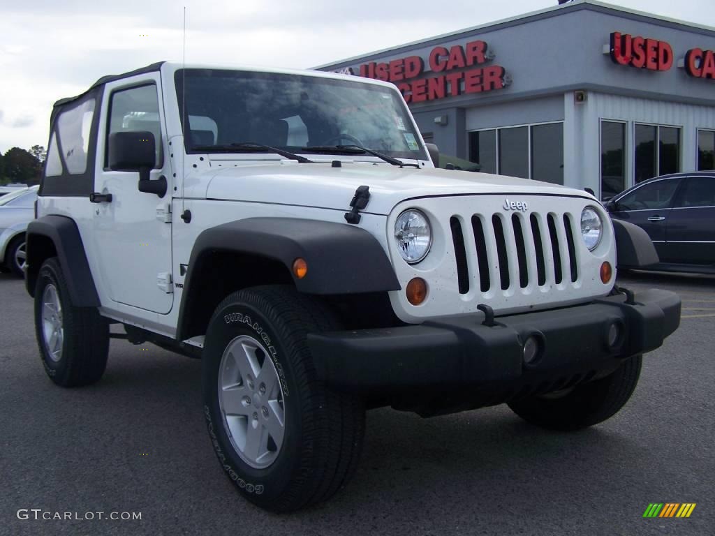 Stone White Jeep Wrangler