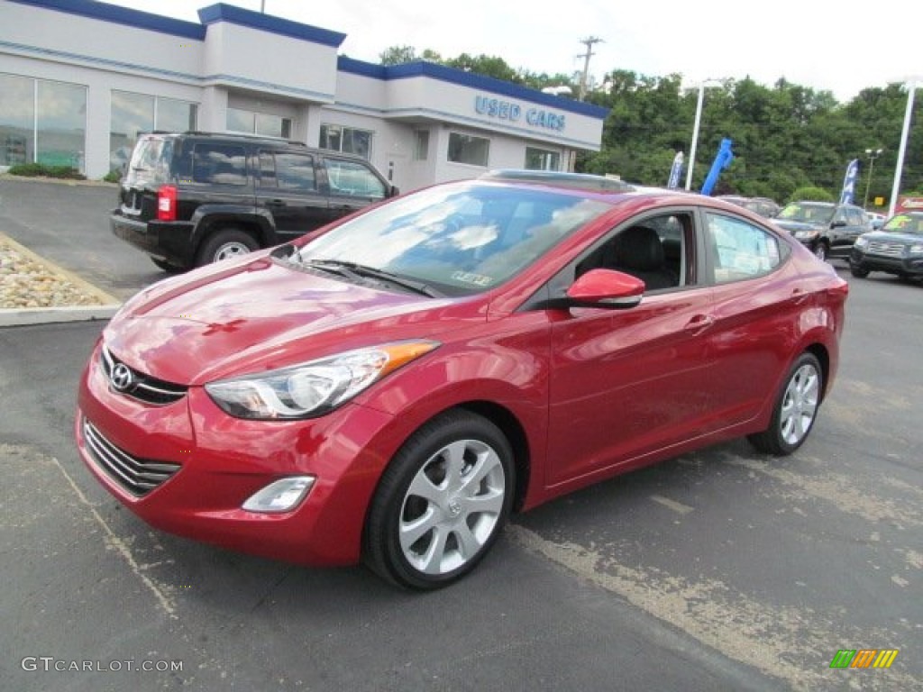 2012 Elantra Limited - Red Allure / Black photo #4