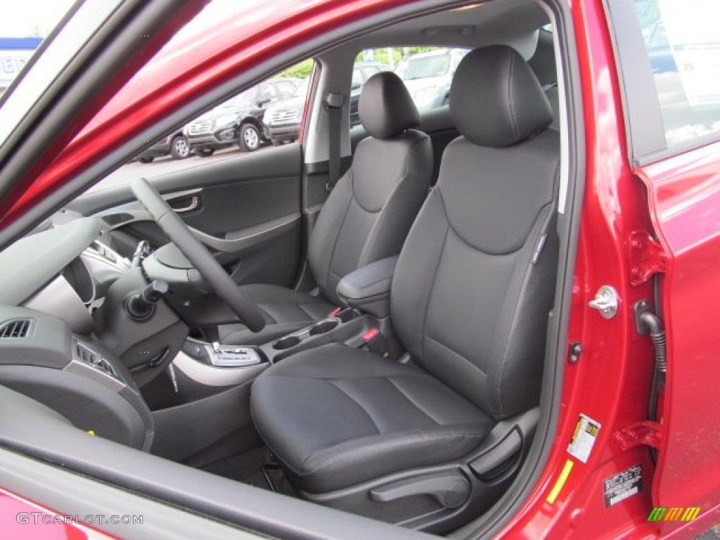 2012 Elantra Limited - Red Allure / Black photo #6