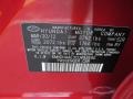 S2R: Red Allure 2012 Hyundai Elantra Limited Color Code