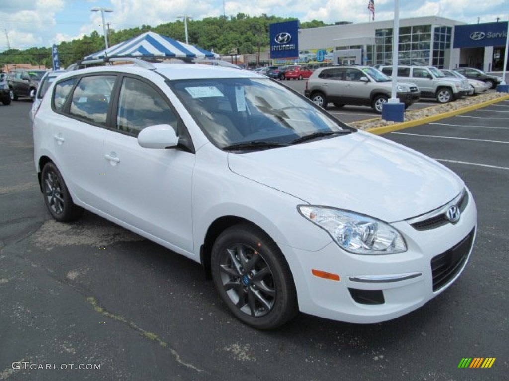 2012 Elantra GLS Touring - Monaco White / Beige photo #1