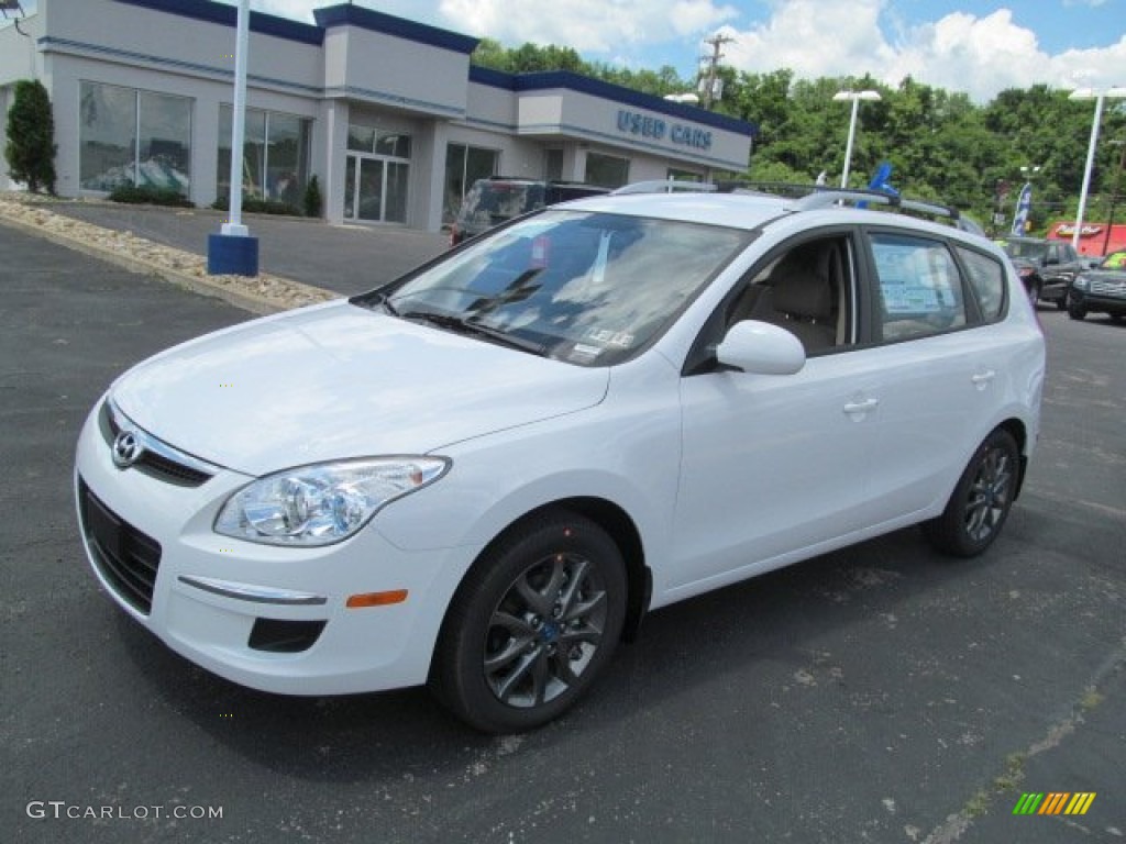 2012 Elantra GLS Touring - Monaco White / Beige photo #3