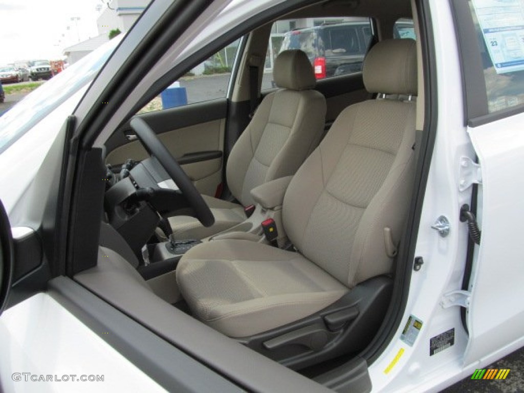 2012 Elantra GLS Touring - Monaco White / Beige photo #5