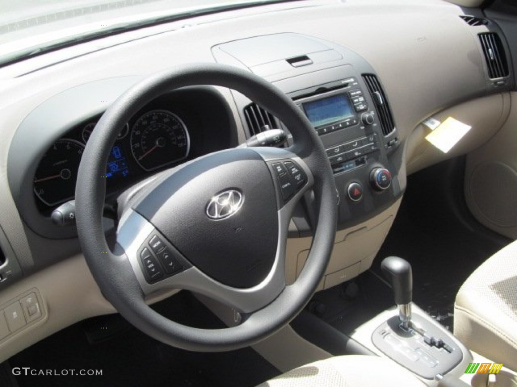 2012 Elantra GLS Touring - Monaco White / Beige photo #6