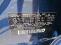 S7U: Atlantic Blue 2013 Hyundai Elantra Limited Color Code