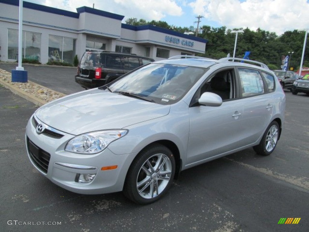2012 Elantra SE Touring - Shimmering Silver / Black photo #4