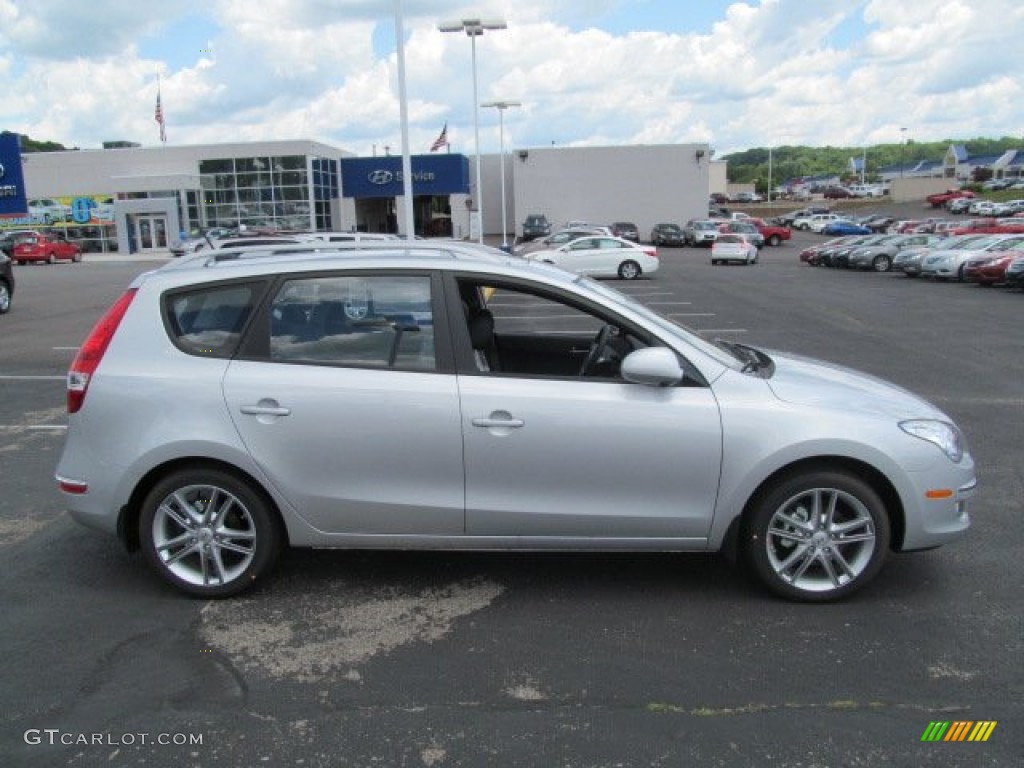 2012 Elantra SE Touring - Shimmering Silver / Black photo #2